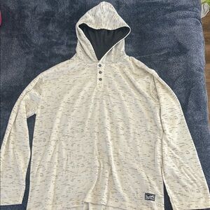 Men's Cream Hoodie Shirt